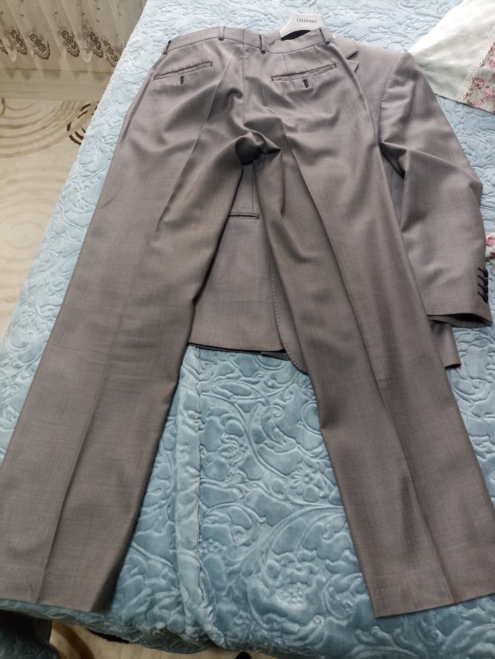 Gri Erkek Regular Fit Takım Elbise - Görsel 4