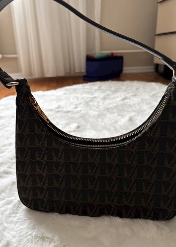 Kahverengi Baskılı Kadın Omuz Çantası - Görsel 3