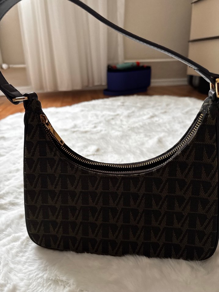 Kahverengi Baskılı Kadın Omuz Çantası - Görsel 3