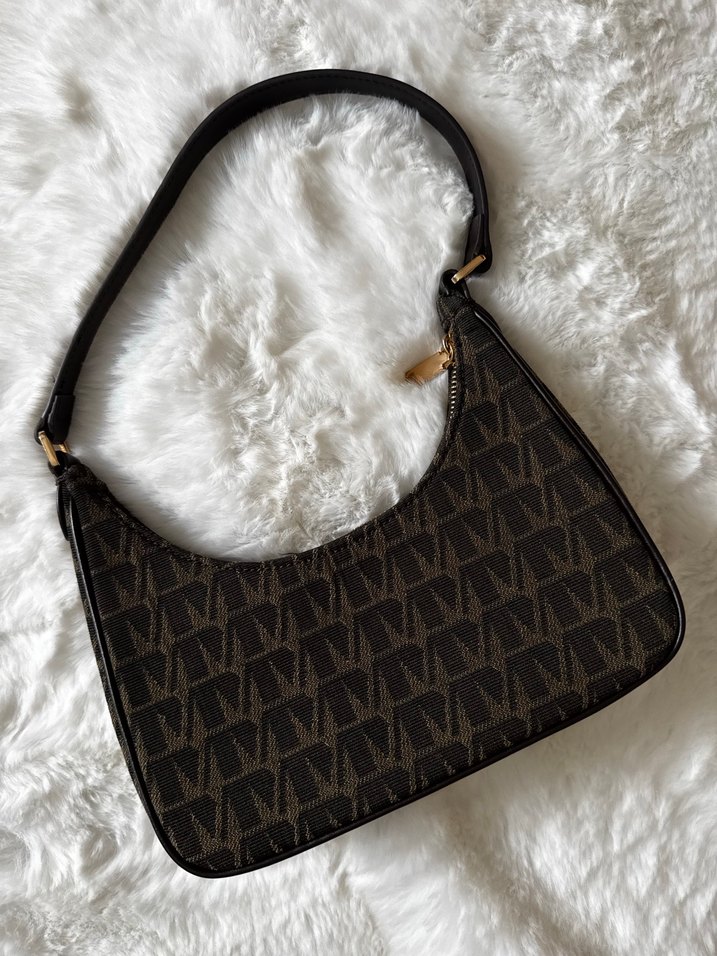 Kahverengi Baskılı Kadın Omuz Çantası - Görsel 2