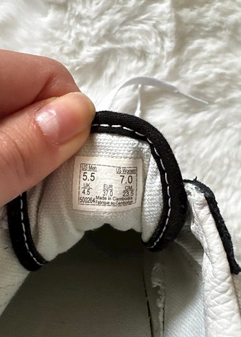 Siyah Beyaz Kareli Blok vansKadın Spor Ayakkabı - Görsel 6