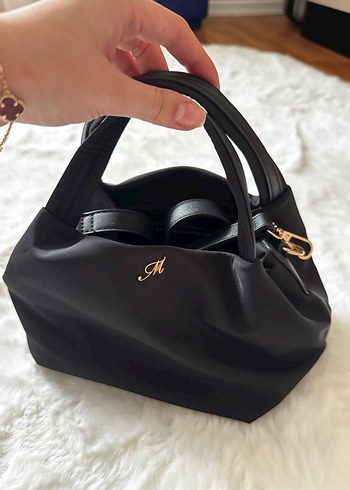 Siyah İşlemeli Kadın El Çantası - Görsel 2