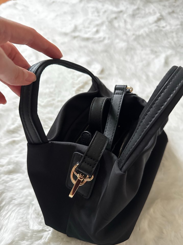 Siyah İşlemeli Kadın El Çantası - Görsel 4