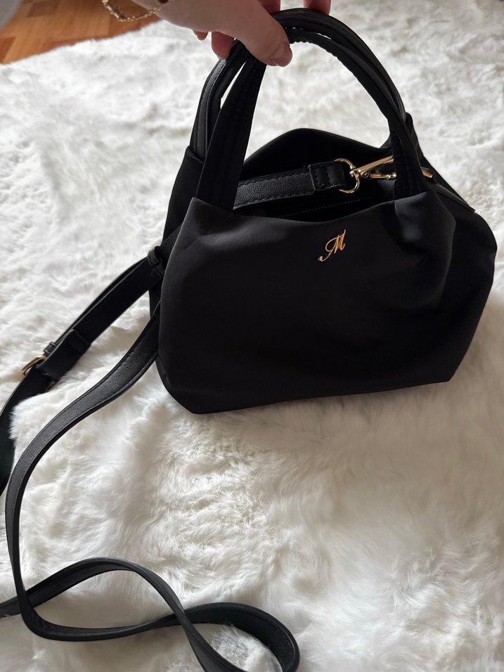 Siyah İşlemeli Kadın El Çantası - Görsel 3