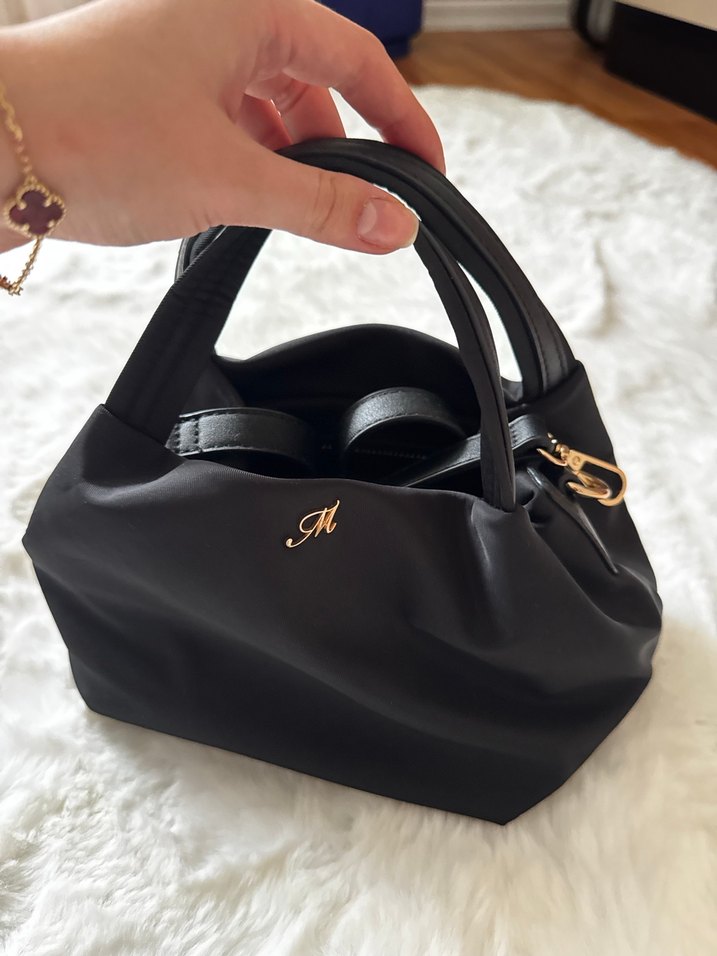 Siyah İşlemeli Kadın El Çantası - Görsel 2