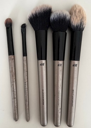 Gri H&M Makyaj Fırça Seti - Görsel 3