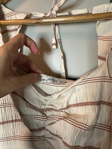 Keten  Karışımlı Elbise - Görsel 3