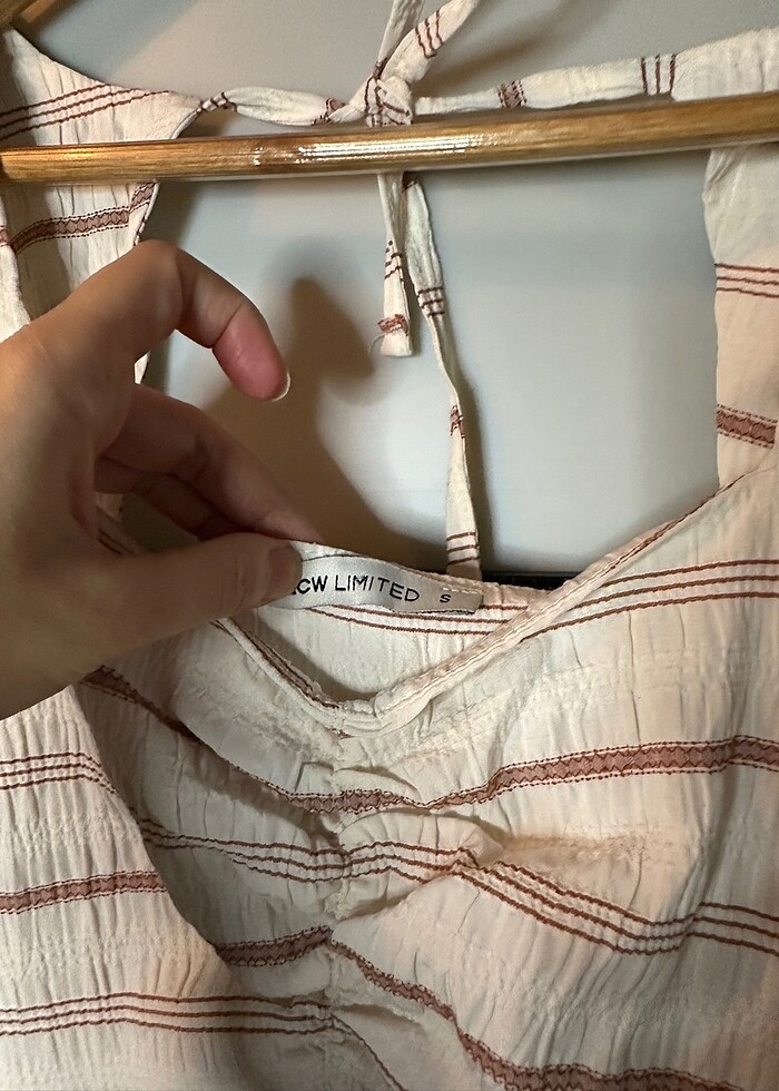 Keten  Karışımlı Elbise - Görsel 3