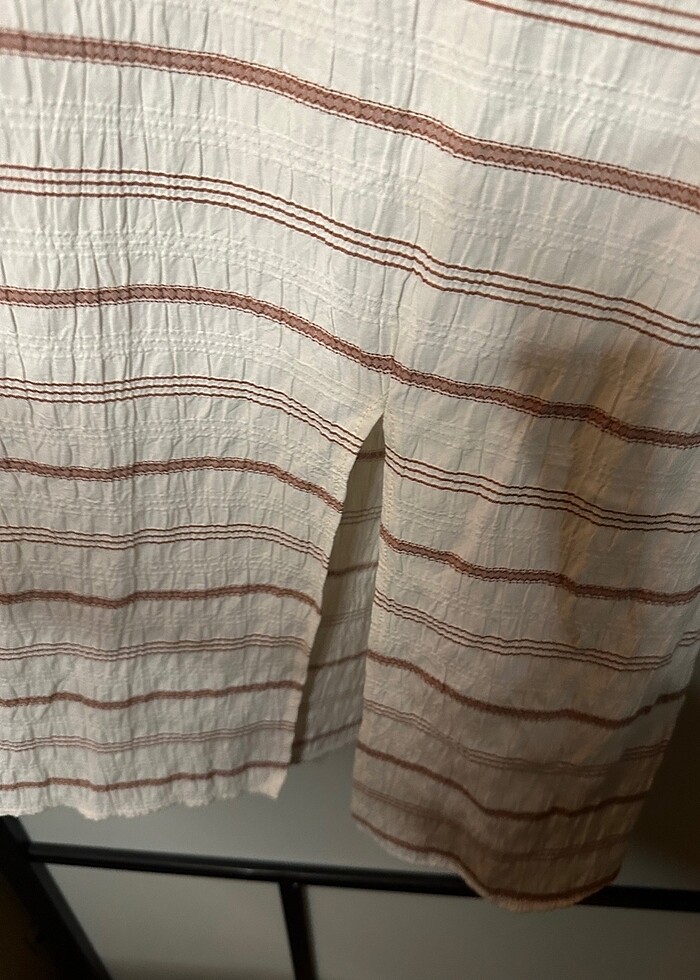 Keten  Karışımlı Elbise - Görsel 4