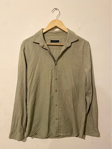 Vintage Unisex Haki Gömlek