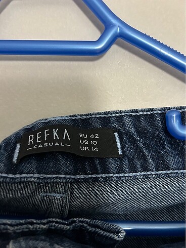 42 Beden Paça detaylı kot pantolon