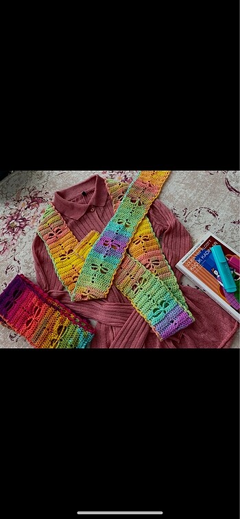 Dragonfly skinny scarf
