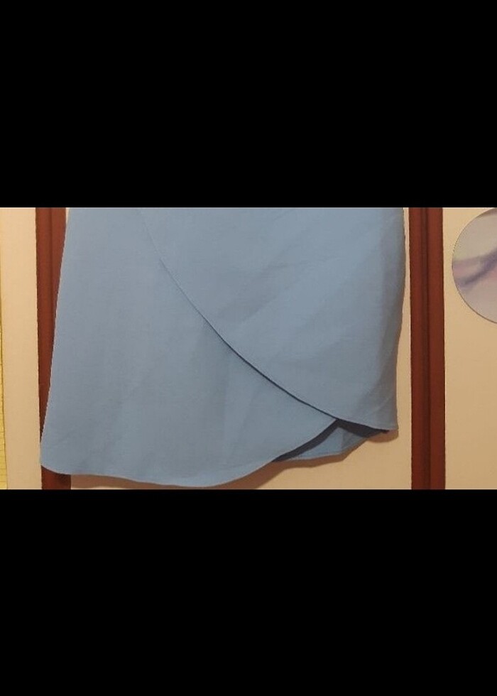 BEBEK MAVİSİ GECE ELBİSESİ - Görsel 5