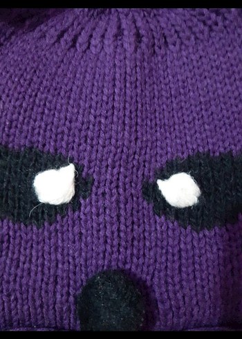 Mor Örme Çocuk Bere - Görsel 2