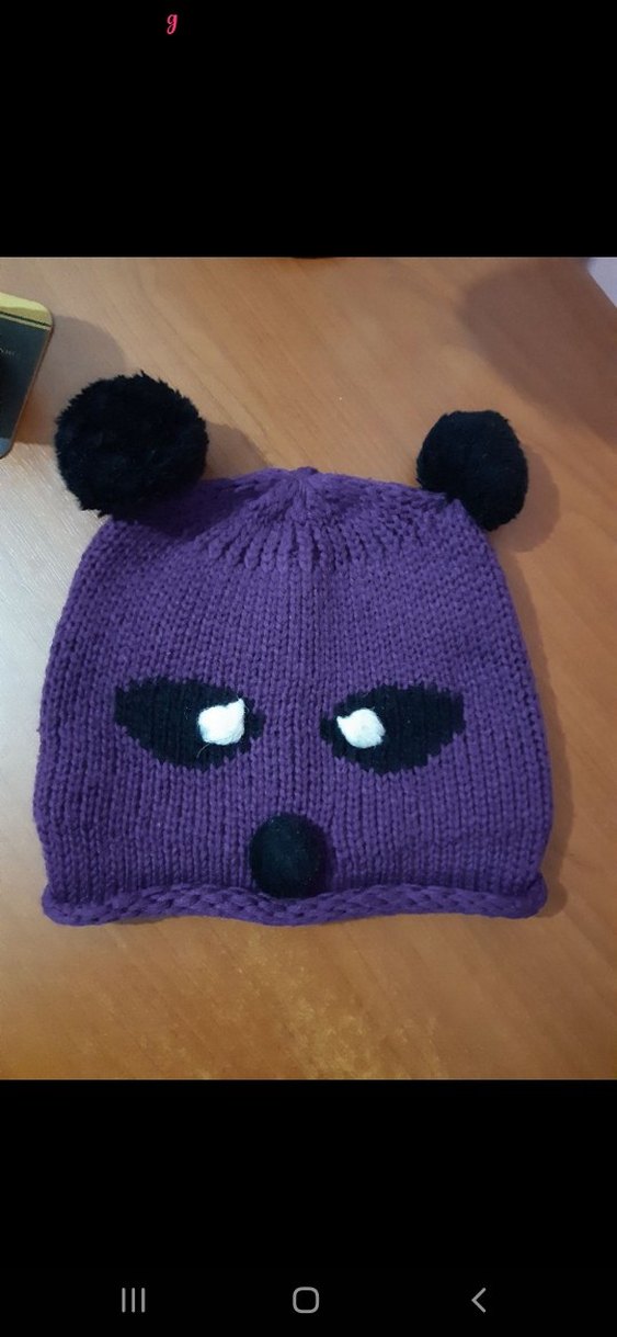 Mor Örme Çocuk Bere - Görsel 3