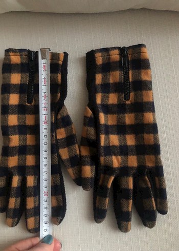 Fermuarlı Koyu Kahverengi Kadın Eldiveni - Görsel 6