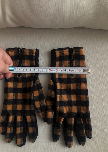 Fermuarlı Koyu Kahverengi Kadın Eldiveni - Görsel 4