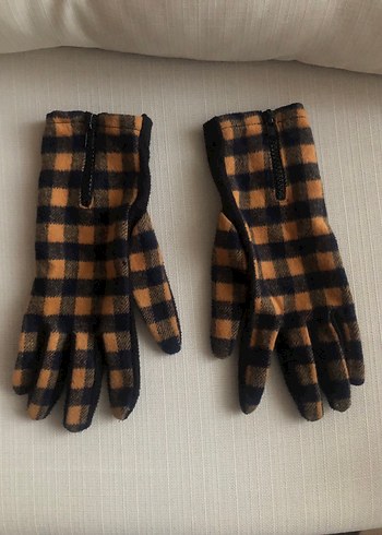 Fermuarlı Koyu Kahverengi Kadın Eldiveni - Görsel 2