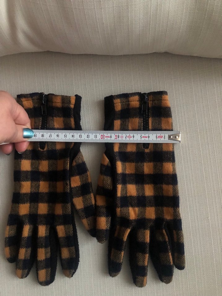 Fermuarlı Koyu Kahverengi Kadın Eldiveni - Görsel 4