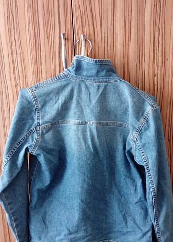 LC Waikiki Düğmeli Mavi Kız Çocuk Kot Ceket