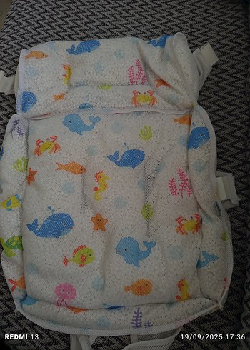 BabyJem Pastel Renkli Desenli Bebek banyo filesi
