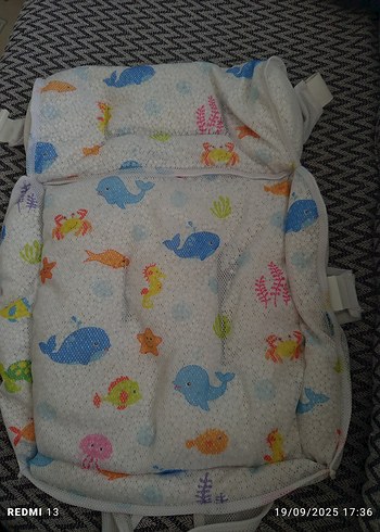 Pastel Renkli Desenli Bebek banyo filesi