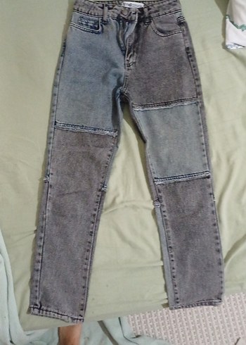 Kadın Gri Denim Midi Jean