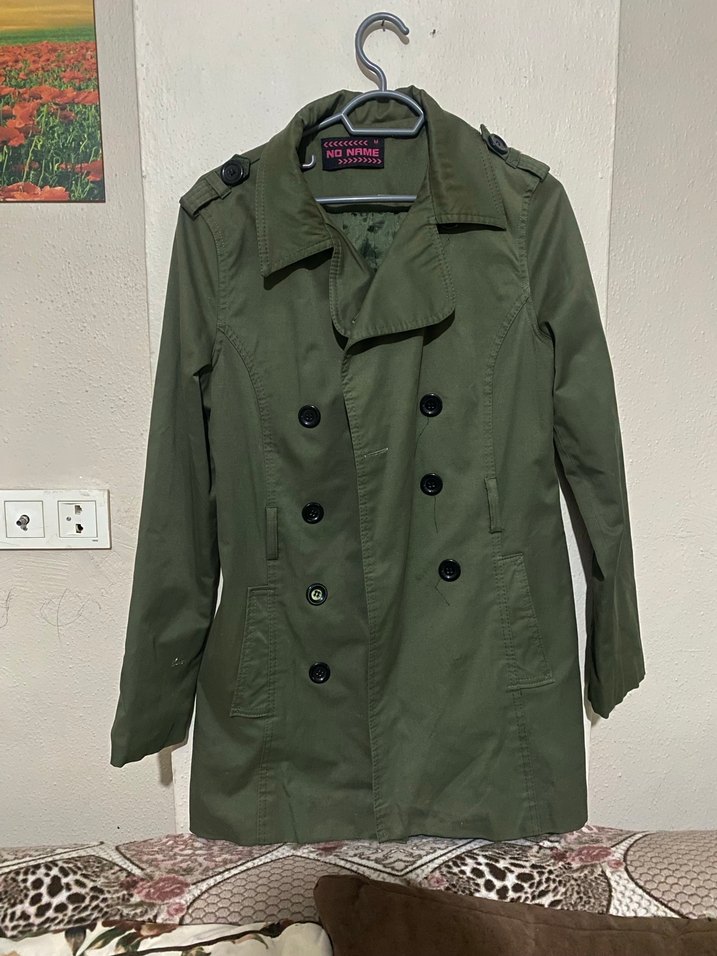 Haki Kadın Midi Trençkot - Görsel 2