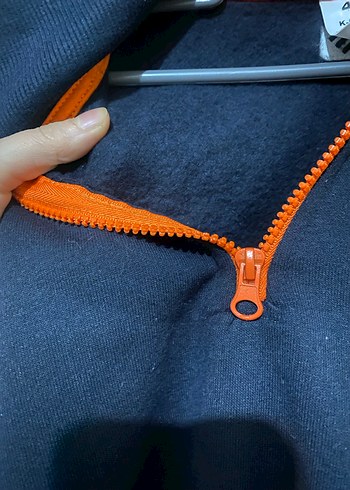 Erkek Lacivert Yarım Fermuarlı Yüksek Yaka Polar - Görsel 5