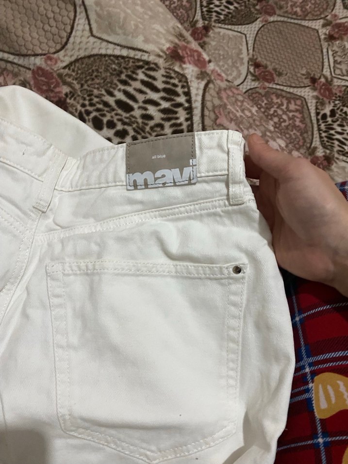 Beyaz Keten Regular Fit Erkek Pantolon - Görsel 3