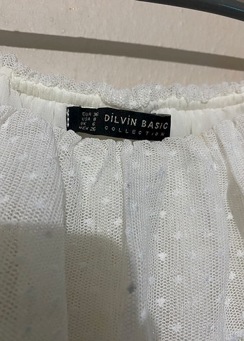 Piliseli Uzun Kollu Beyaz Bluz - Görsel 3