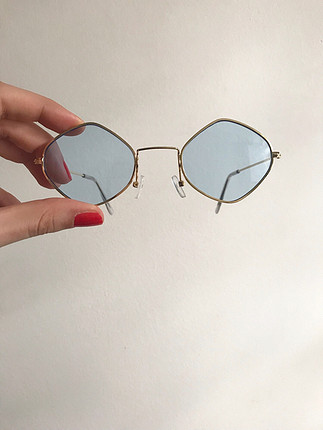 Mavi camlı tarz gözlük