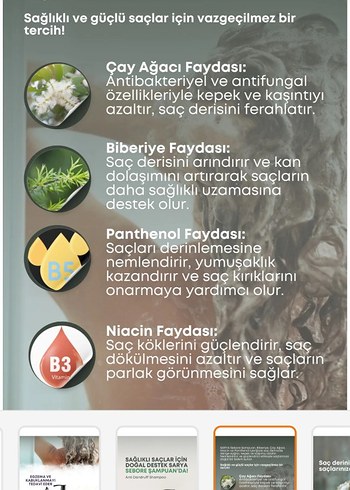 Beden Renk Sarya Sebore Şampuanı - Yağlanma Karşıtı, Yoğun Nem