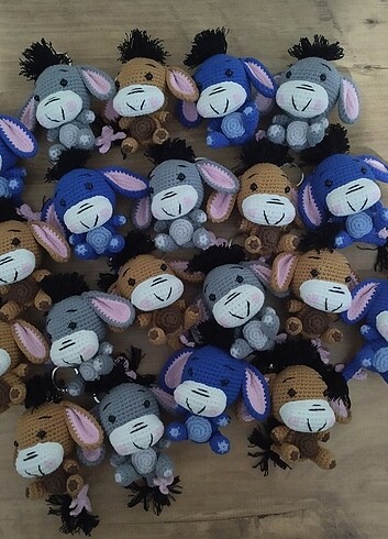  Beden çeşitli Renk Eeyore anahtarlık