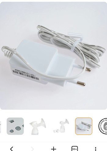 Çiftli Elektrikli Göğüs Pompası Beyaz - Görsel 7