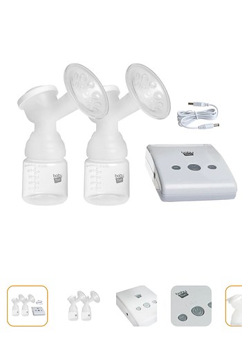 Çiftli Elektrikli Göğüs Pompası Beyaz - Görsel 2