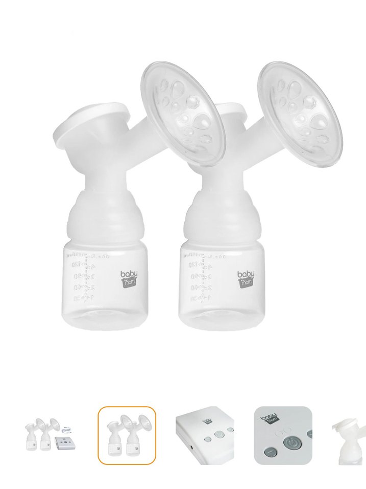 Çiftli Elektrikli Göğüs Pompası Beyaz - Görsel 3