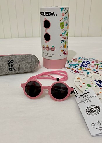 Soleda Pembe Çocuk Güneş Gözlüğü - Görsel 2