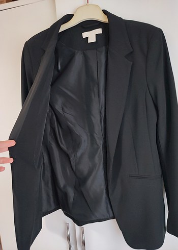 Siyah Düğmeli Kadın Blazer Ceket - Görsel 2