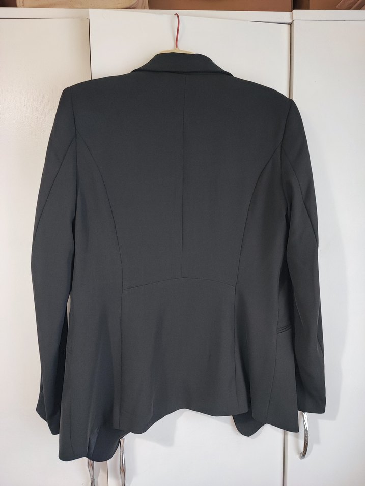 Siyah Düğmeli Kadın Blazer Ceket - Görsel 4