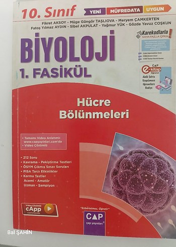 10. Sınıf Biyoloji 1. Fasikül Hücre Bölünmeleri