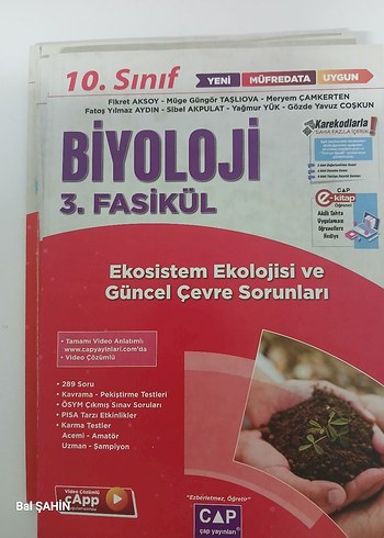 10. Sınıf Biyoloji 3. Fasikül Kitabı