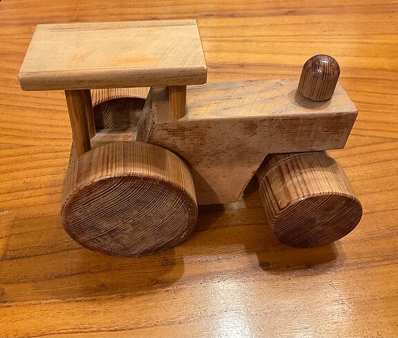 AHŞAP TRAKTÖR-24cm - Görsel 4