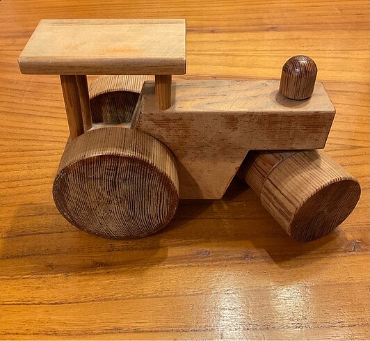 AHŞAP TRAKTÖR-24cm - Görsel 2