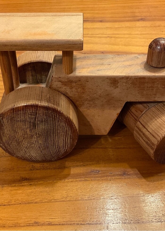 AHŞAP TRAKTÖR-24cm - Görsel 2