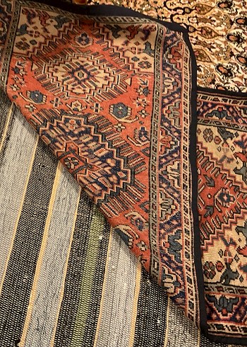 Koyu Renkli Çok Renkli Desenli Halı- 100 YILLIK - Görsel 4