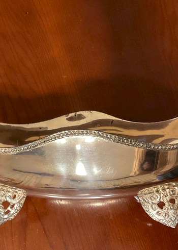 ALMAN GÜMÜŞÜ ŞEKERLİK ve 3 ÇİÇEKLİ VAZO - Görsel 6