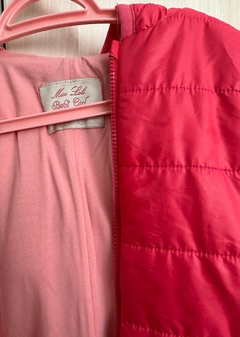 Pembe Fermuarlı Bebek Kız Tulumu 9-12 ay - Görsel 3