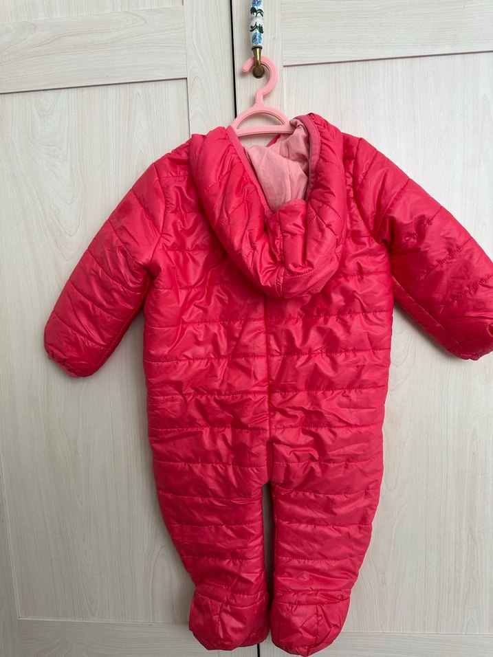 Pembe Fermuarlı Bebek Kız Tulumu 9-12 ay - Görsel 2