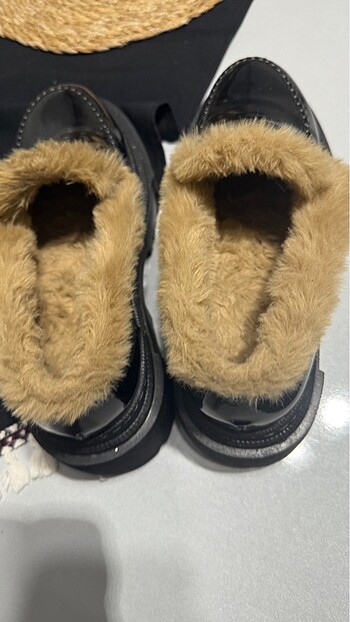 39 Beden İçi kürklü loafer ayakkabı
